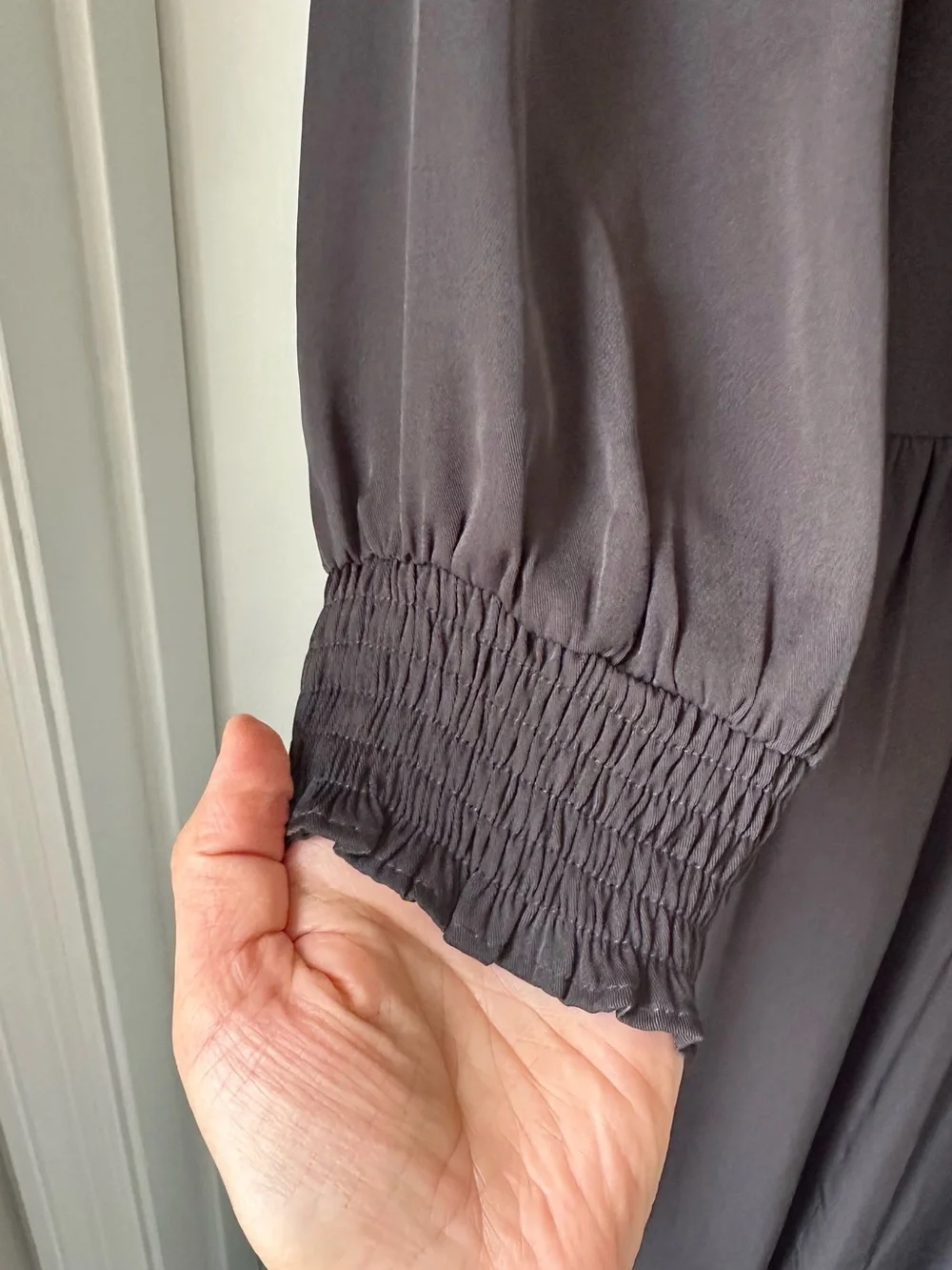Express Black Long-Sleeve Maxi Dress